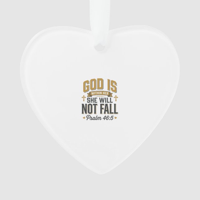 Psalm 46_5 Christliche Typografie Vektor Ornament (Vorderseite)