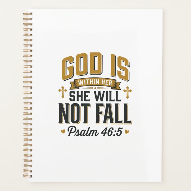Psalm 46_5 Christliche Typografie Vektor Planer (Vorderseite)