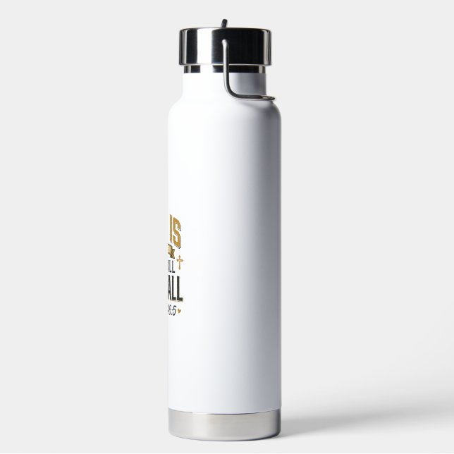 Psalm 46_5 Christliche Typografie Vektor Trinkflasche (Links)