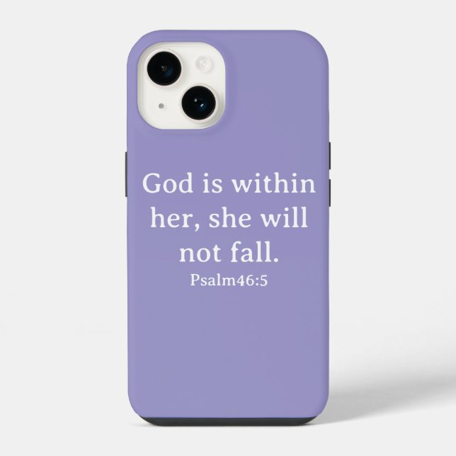 Psalm 46:5 - Fall per Telefon iPhone Hülle (Rückseite)