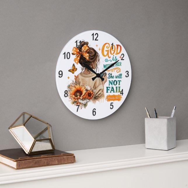 Psalm 46:5... große wanduhr (Büro)
