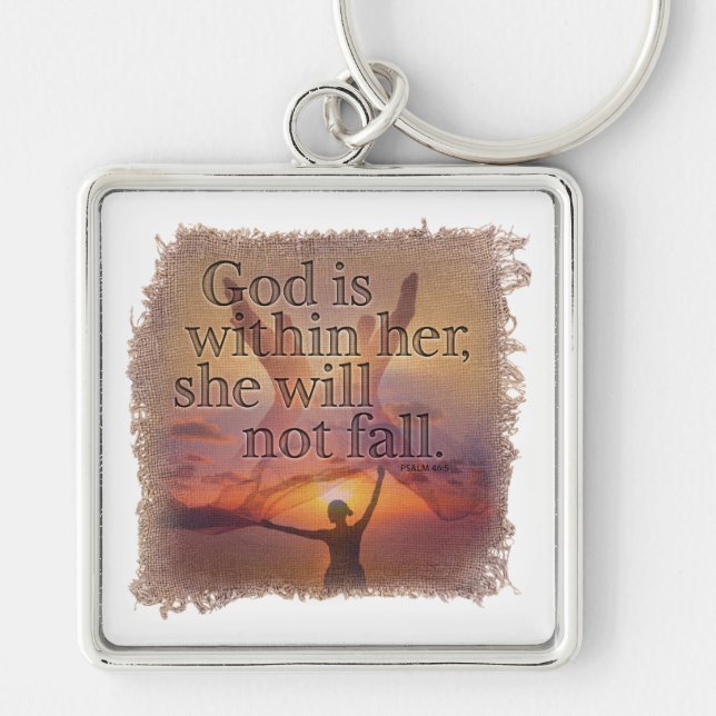 PSALM 46:5 - Keychain Schlüsselanhänger (Vorne)