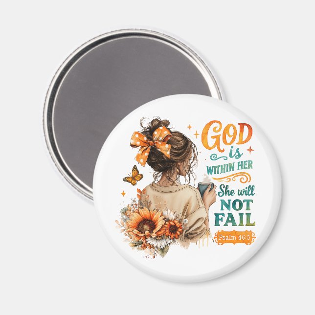 Psalm 46:5... magnet (Vorderseite/Rückseite)