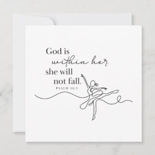 PSALM 46:5 - Personalisierte Notizkarte Mitteilungskarte