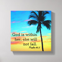 Psalm 46:5 überzogene Canvas