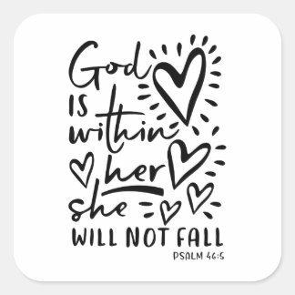 Psalm 46 Bible Verse Sticker