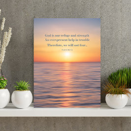 Psalm 46 Gott ist unser Refuge Wall Art Poster