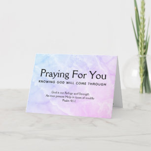 Psalm 46 PRAYING FÜR SIE Christlich Karte