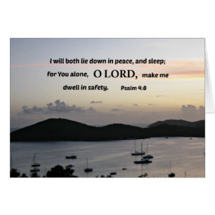 Psalm 4:8 Ich werde beide in Frieden liegen....