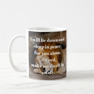 Psalm 4:8 Kalming Bible Verse Christlich Kaffeetasse