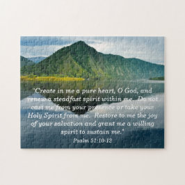 Psalm 51 10 - 12 Bergsee Puzzle