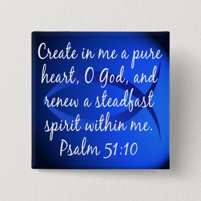 Psalm-51:10 Button (Vorderseite)