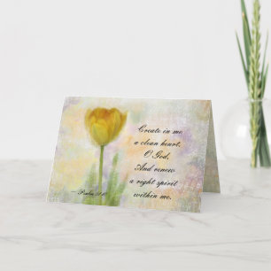 Psalm 51:10 Erstelle in mir ein sauberes Herz O Go Karte