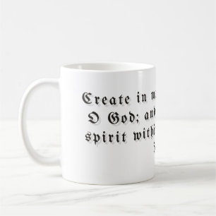 Psalm 51:10 Geschenktasse Kaffeetasse