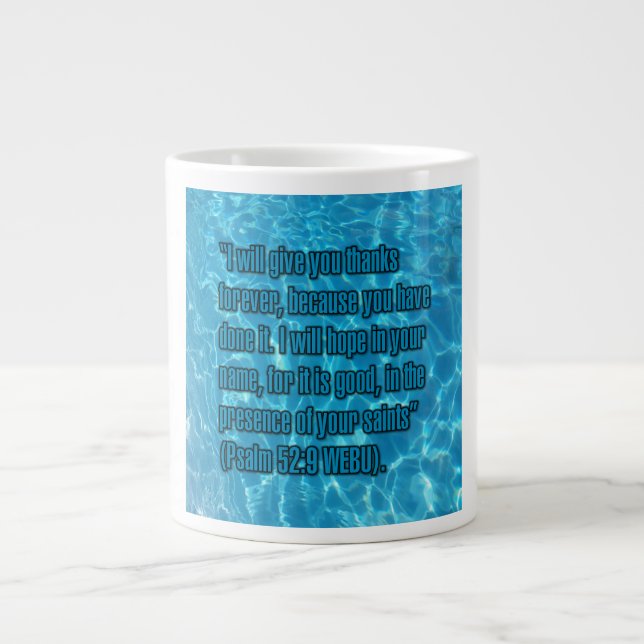 Psalm 52:9 WEBU Mug Jumbo-Tasse (Vorderseite)