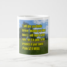 Psalm 52:9 WEBU Tasse