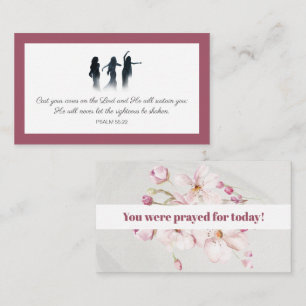 Psalm 55:22 Du wurdest erhört Schriftkarte Visitenkarte