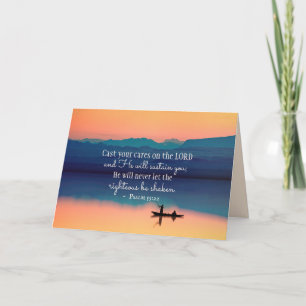 Psalm 55:22 Kümmern Sie sich um den LORD Karte