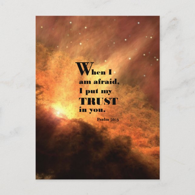 Psalm 56:3 postkarte (Vorderseite)