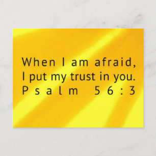 Psalm 56:3 Postkarte der Schrift