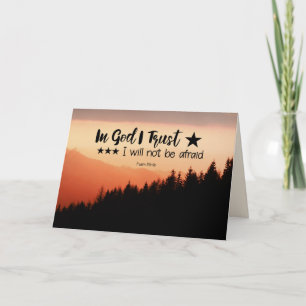 Psalm 56:4 In Gott vertraue ich nicht fürchten  Karte