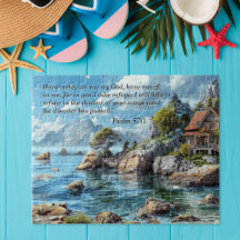 Psalm 57:1 Puzzle | Küstenrückstand mit Schrift