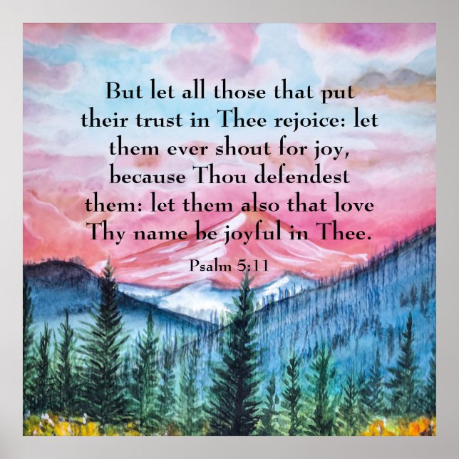 Psalm 5:11 poster (Vorne)