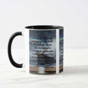 Psalm 61:1-3 KJV Bibelverse Zwei-Tone-Tasse Tasse