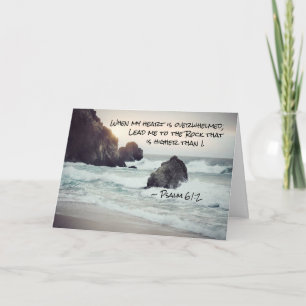 Psalm 61:2 Führe mich zum Felsen, der höher ist Karte