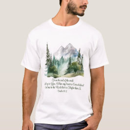 Psalm 61:2 Führe mich zum Rock-Bibelberg T-Shirt