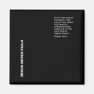 Psalm 61_2 suche Gott christlich  Magnet