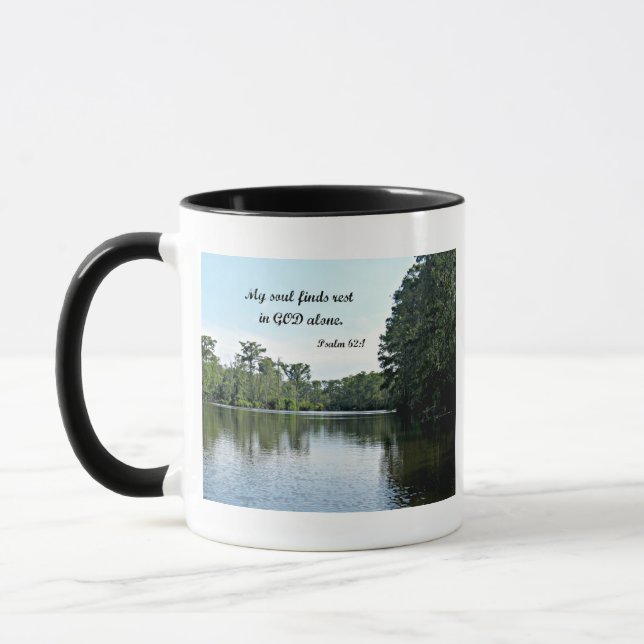 Psalm 62:1 Mein Soul findet Erholung allein in Got Tasse (Links)
