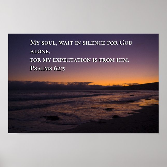 Psalm 62:5 poster (Vorne)