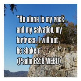 Psalm 62:6 WEBU Poster