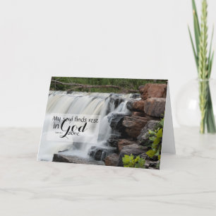 Psalm 62 Wasserfall - Ermutigende Schriften Karte