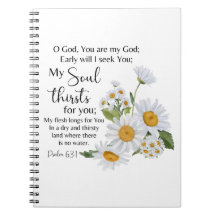 Psalm 63:1 Bibelschrift - Kamille Blume