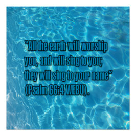 Psalm 66:4 WEBU Poster