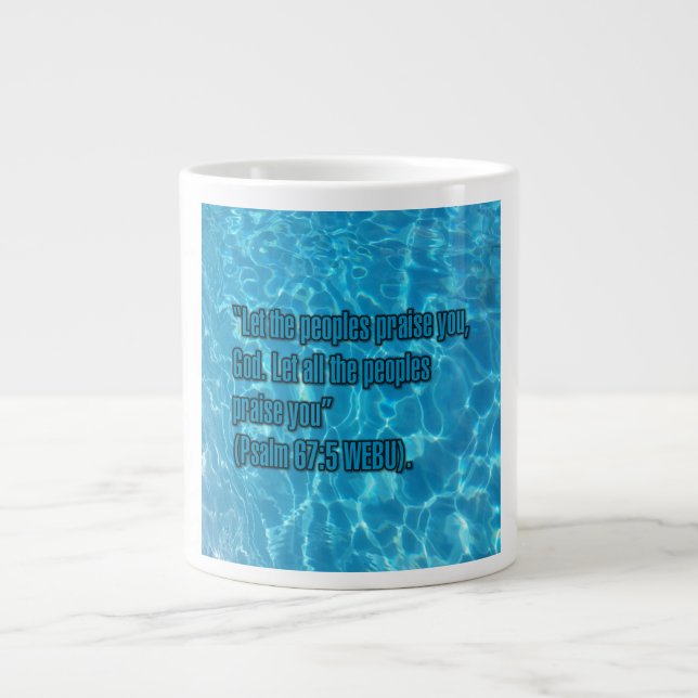Psalm 67:5 WEBU Mug Jumbo-Tasse (Vorderseite)