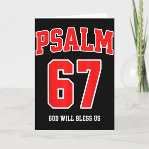 Psalm 67 Gott wird uns segnen Varsity Nummer 67  Karte