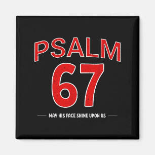 Psalm 67 Möge sein Angesicht über uns leuchten Gla Magnet