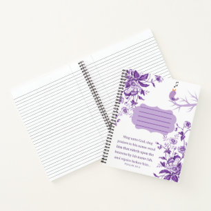 Psalm 68:4, Hardcover 8.5 X 11" Notebook Notizbuch
