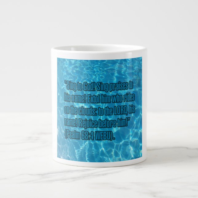 Psalm 68:4 WEBU Mug Jumbo-Tasse (Vorderseite)
