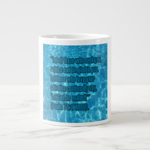 Psalm 70:4 WEBU Mug Jumbo-Tasse