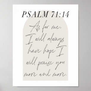 Psalm 71:14 poster