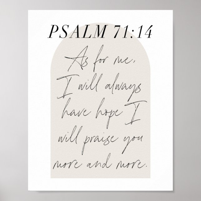 Psalm 71:14 poster (Vorne)