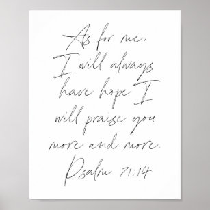 Psalm 71:14 poster