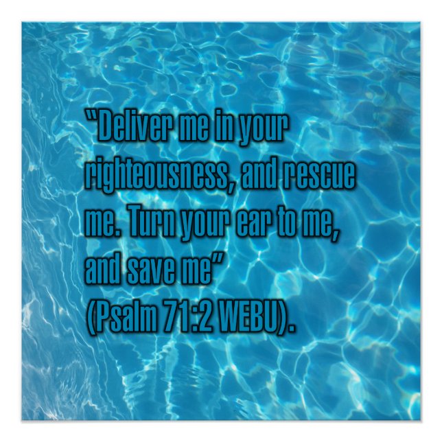 Psalm 71:2 WEBU Poster (Vorderseite)