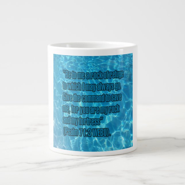 Psalm 71:3 WEBU Mug Jumbo-Tasse (Vorderseite)