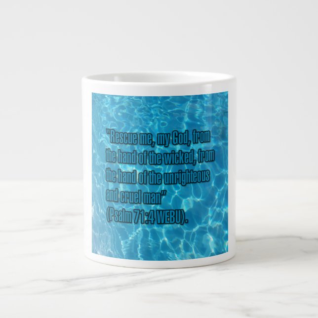 Psalm 71:4 WEBU Mug Jumbo-Tasse (Vorderseite)