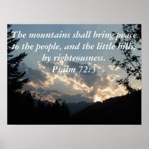 Psalm 72:3 Poster